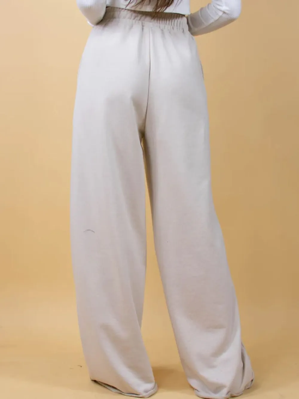 Elastic Waist Wide Leg Pants, image 9