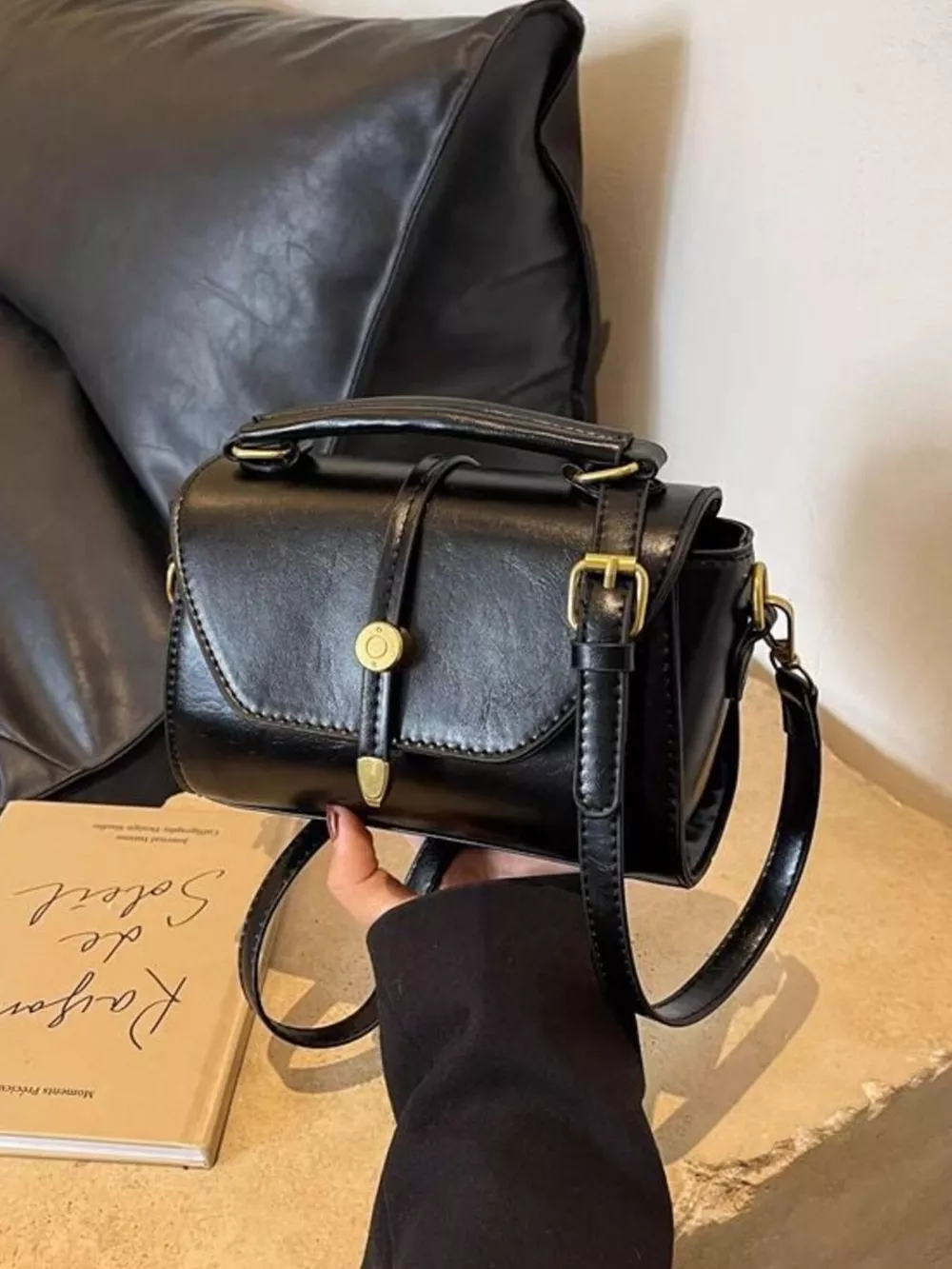 Vintage Style Flap Crossbody Bag, image 4