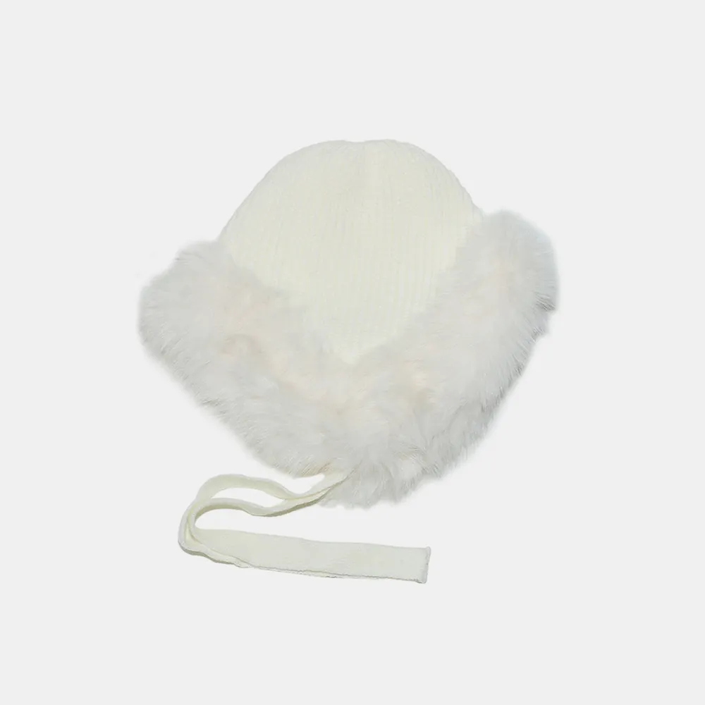 Thermal Tied Fuzzy Winter Hat, image 6