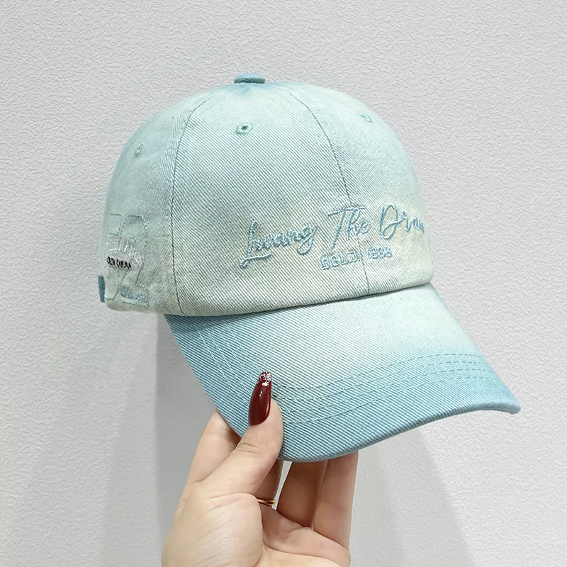 Gradient Color Embroidered Baseball Cap