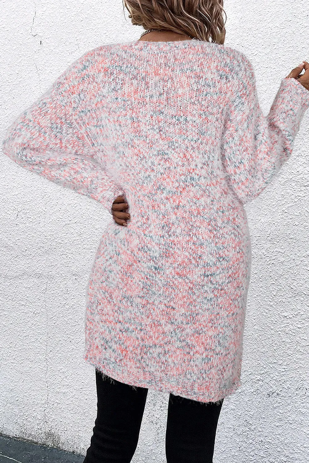Pocketed Open Front Long Sleeve Cardigan, image 5