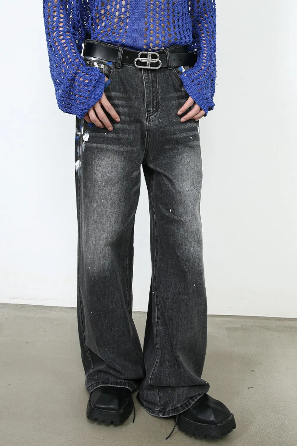 Men's Wide Leg Jeans, image 6