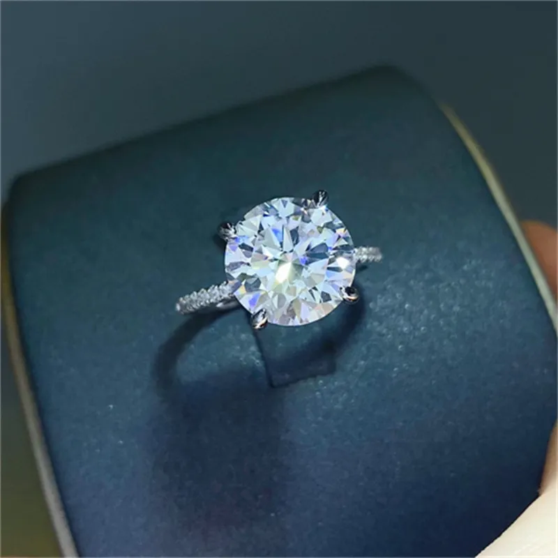 5 Carat Moissanite 925 Sterling Silver Ring, image 6