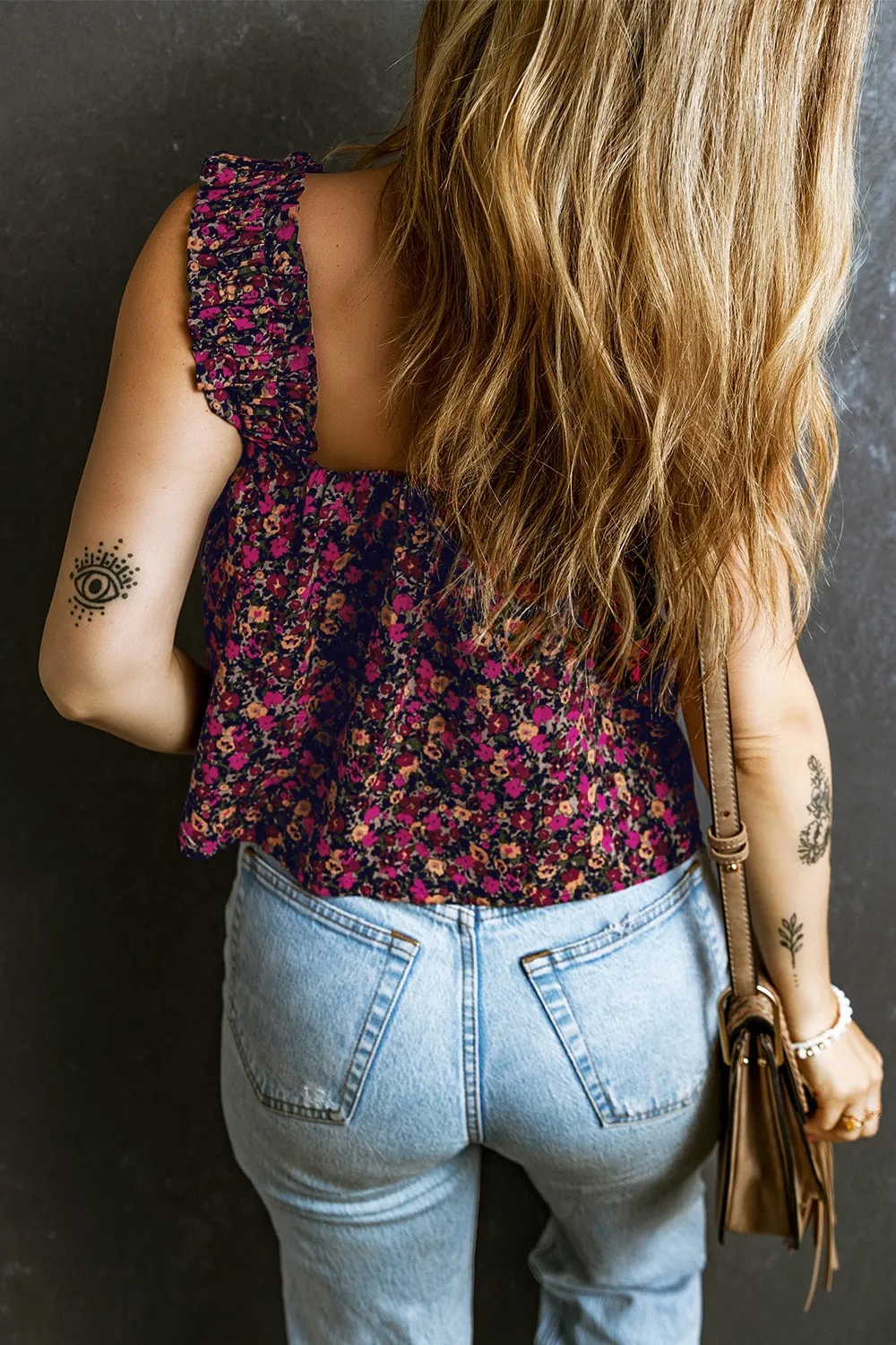 Printed Square Neck Tank, image 2