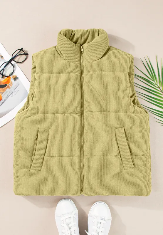 Zip Up Turtleneck Vest Coat, image 6