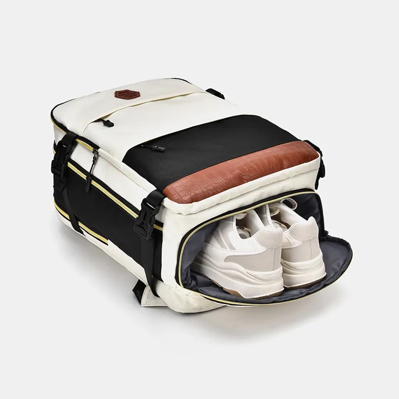 Color Block Multi-Pockets Backpack Bag, image 2