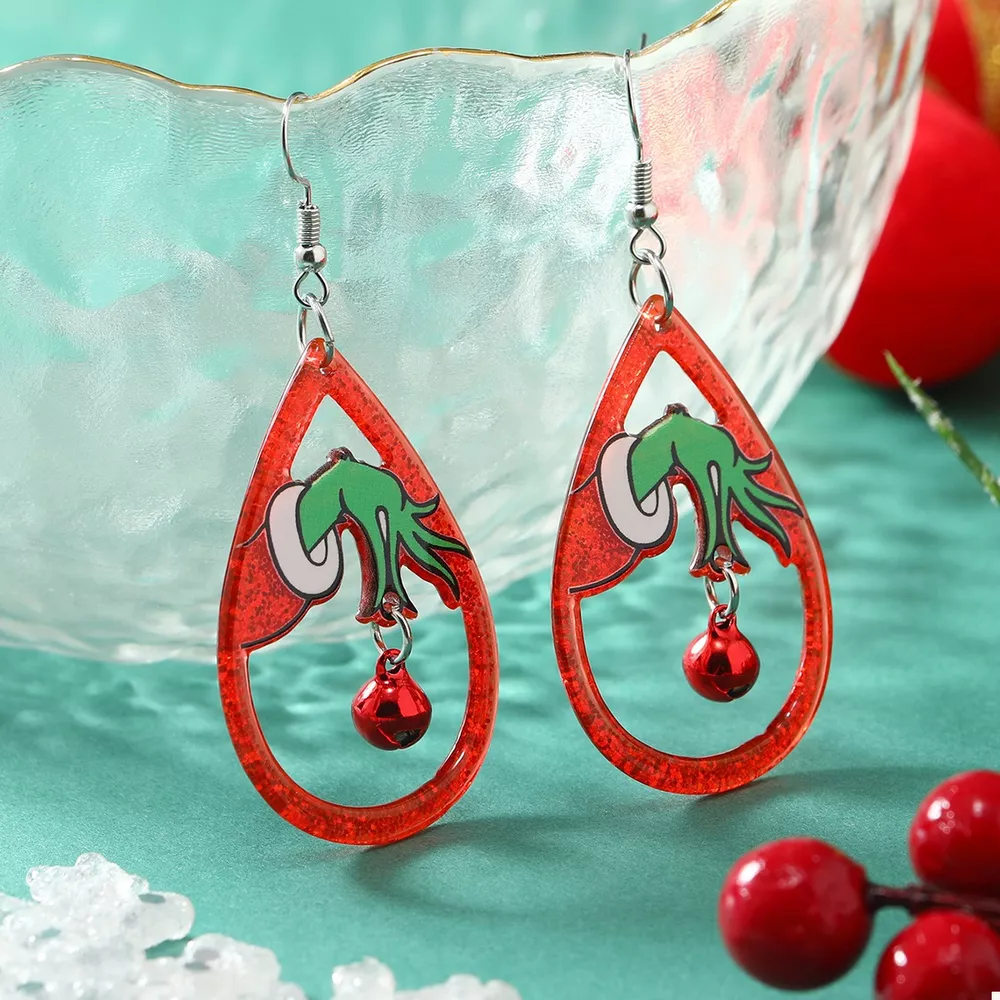Halloween Teardrop Earrings, image 2