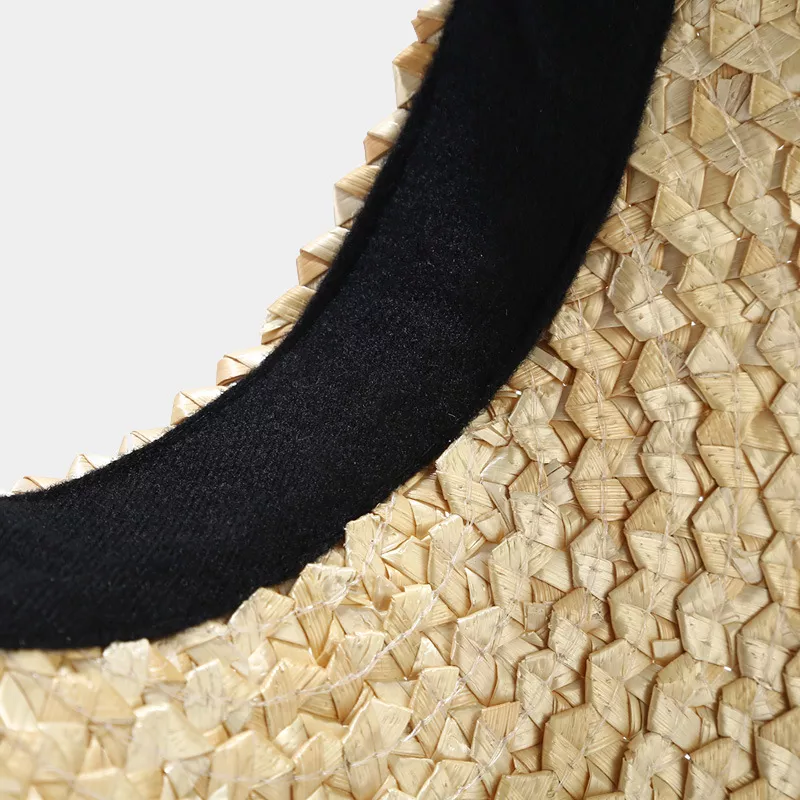 Woven Straw Sun Visor Hat, image 4