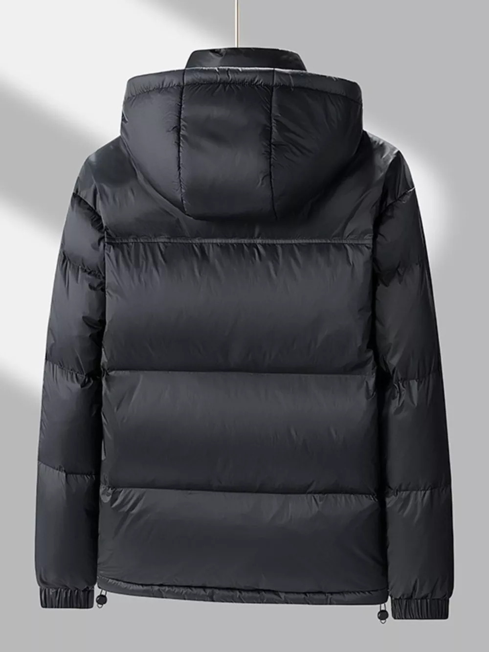 Men's Full Size Lightweight Hooded Puffer Jacket Plus Size, image 3