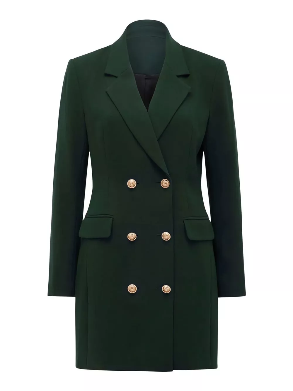 Double-Breasted Long Sleeve Blazer Dress, image 4