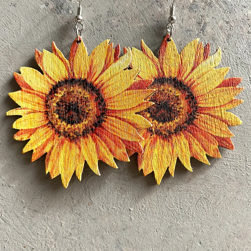 Iron Hook Wooden Earrings, image 4