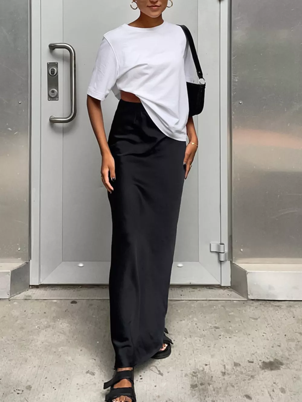 High Waist Maxi Skirt, image 2