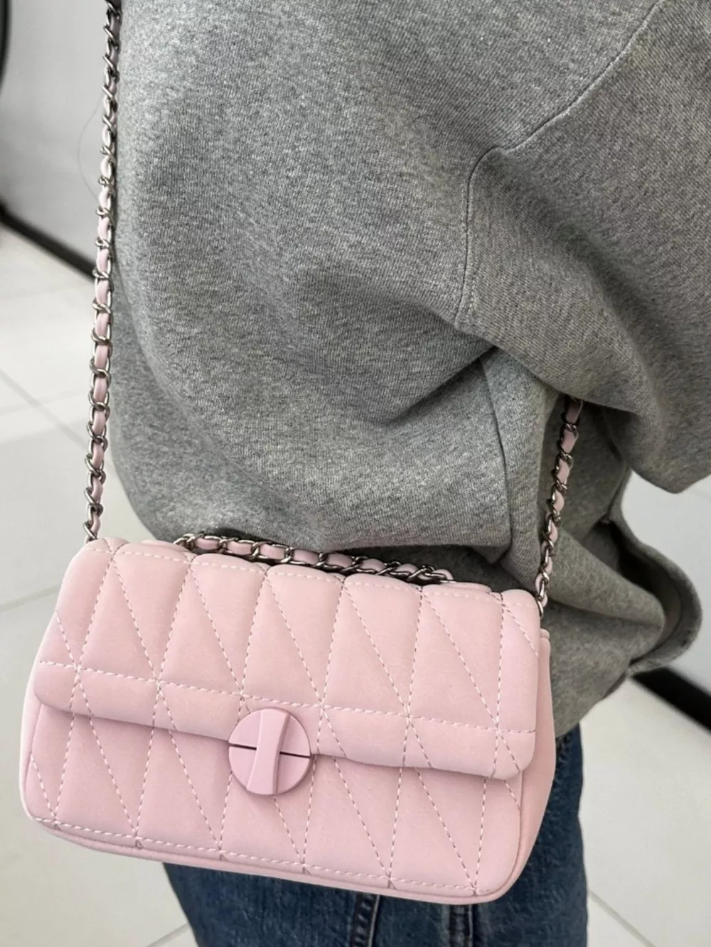 Quilted Flap Chain Crossbody Bag, image 2