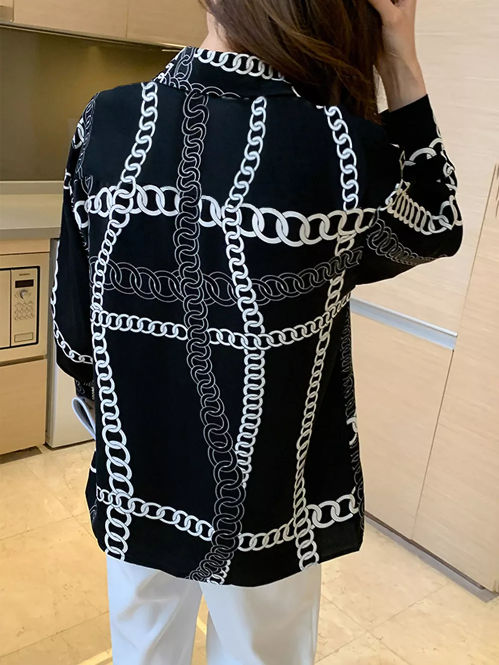 Vintage Print Long Sleeve Shirt, image 6