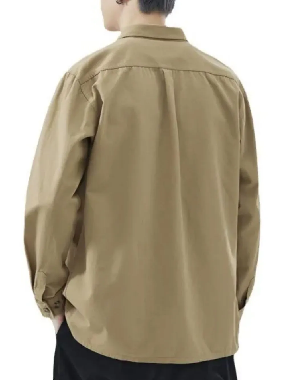 Men's Plus Size Button Down Shirt with Chest Pocket, image 3