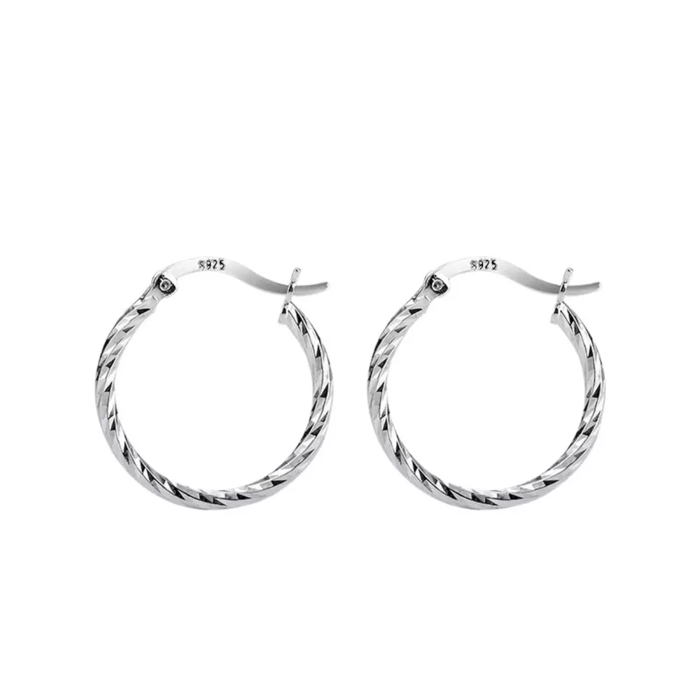 925 Sterling Silver Hoop Earrings, image 4