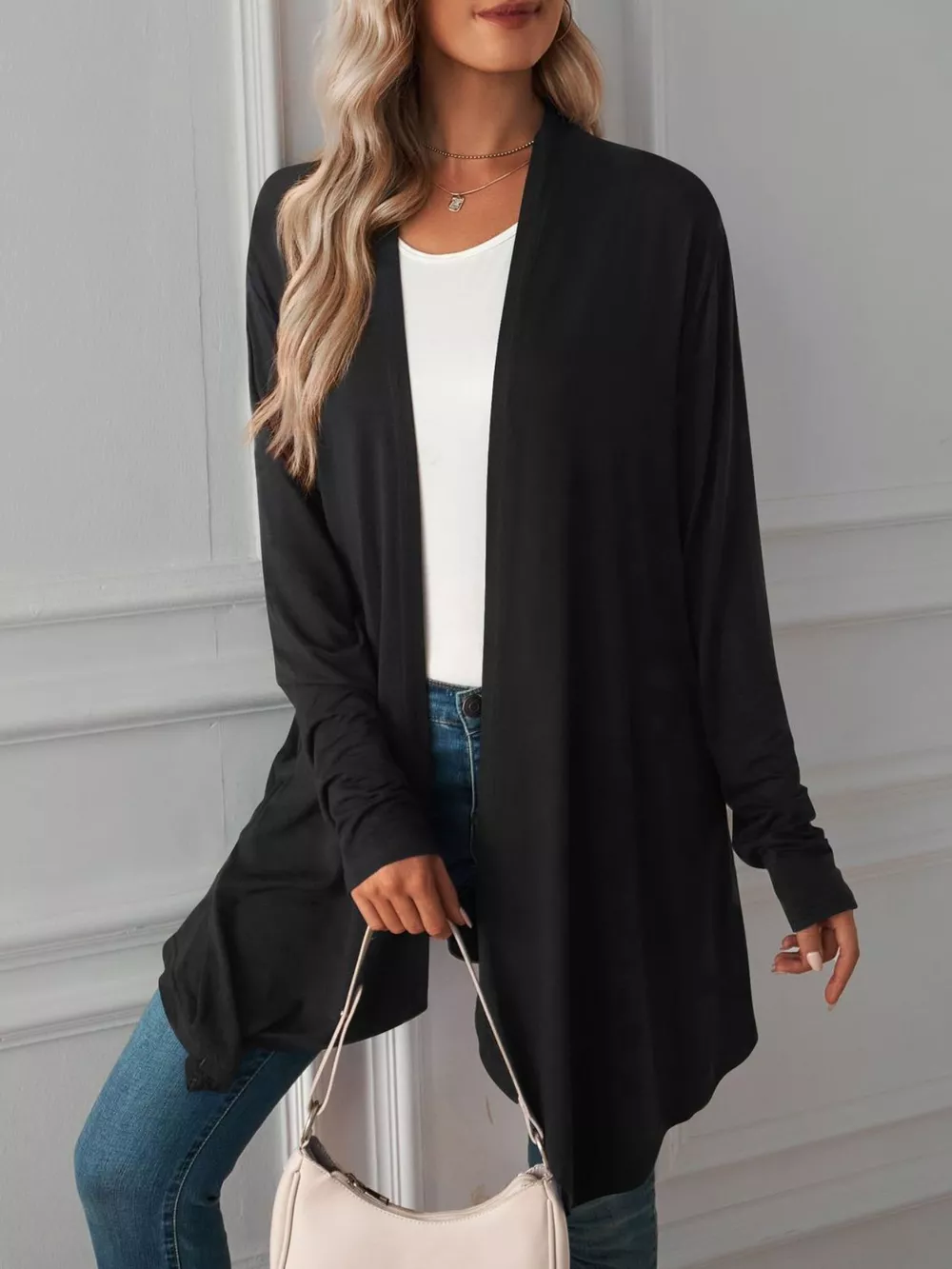 Lightweight Open Front Cardigan, image 17