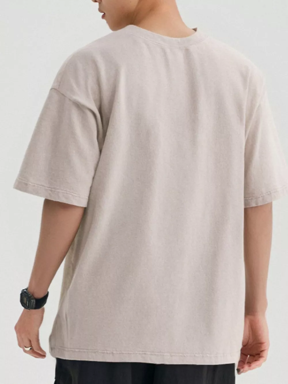 Men's Round Neck Short Sleeve T-Shirt, image 2
