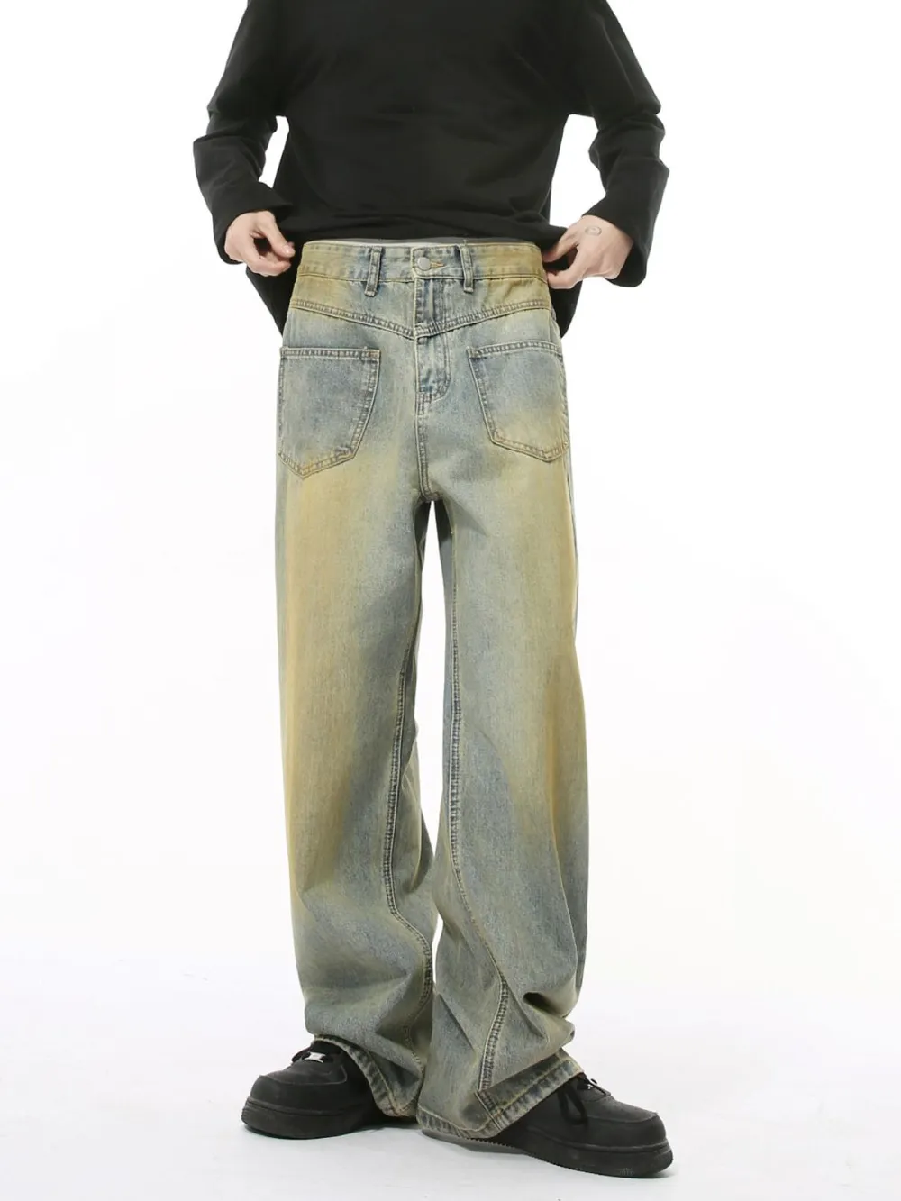Men's Distressed Backward Jeans, image 4