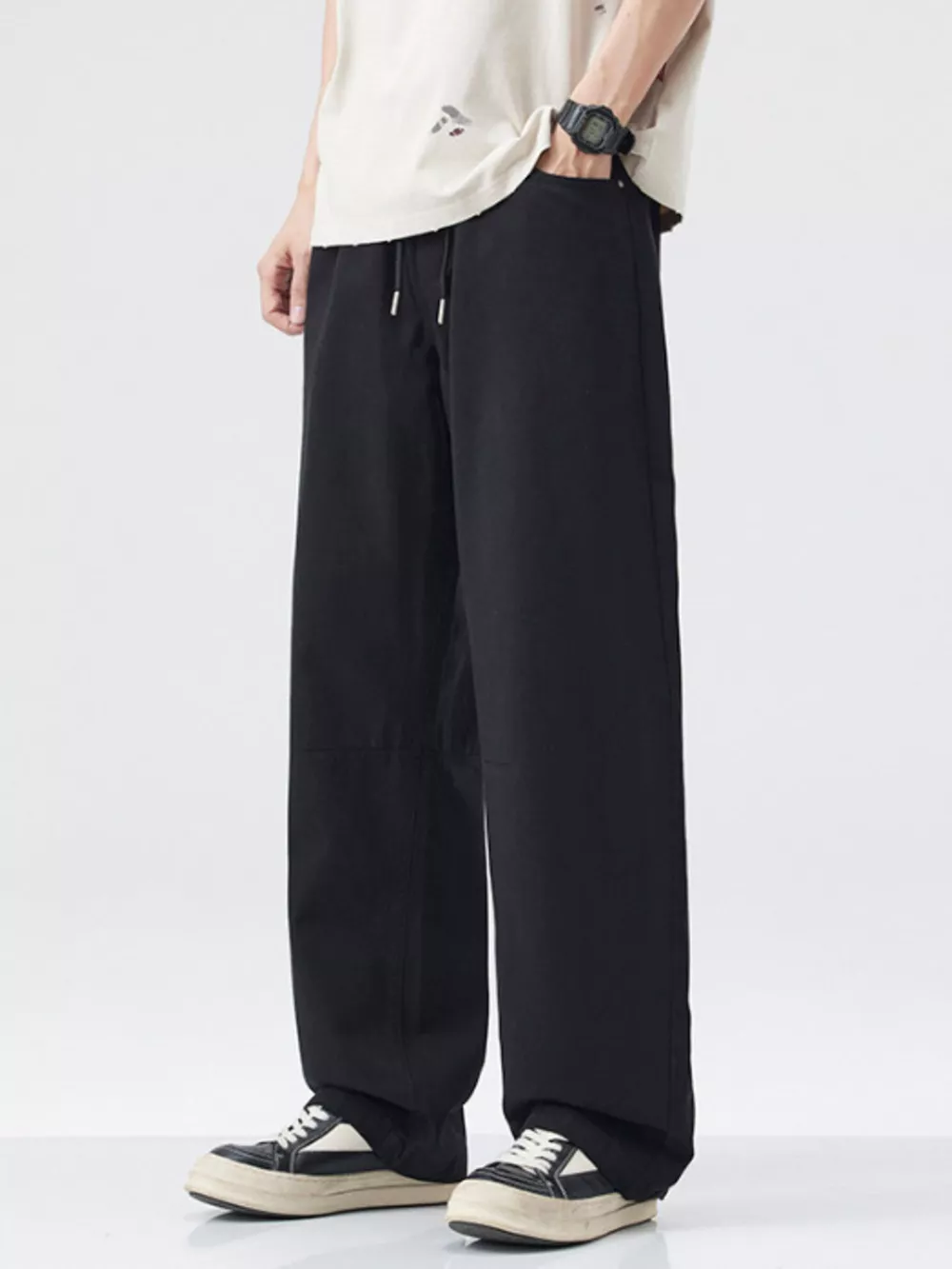 Men's Wide Leg Casual Pants, image 2