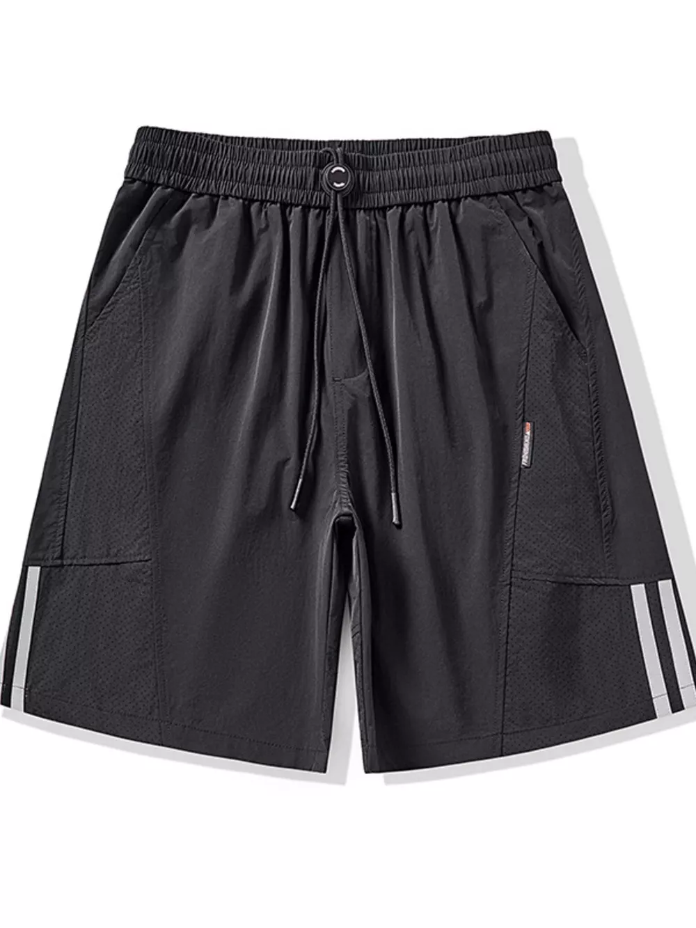 Men's Plus Size Casual Striped Shorts, image 12
