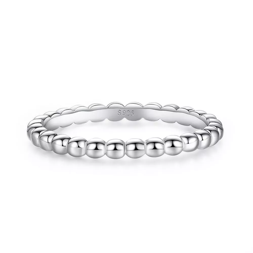 18K Gold-Plated 925 Sterling Silver Bead Ring, image 6
