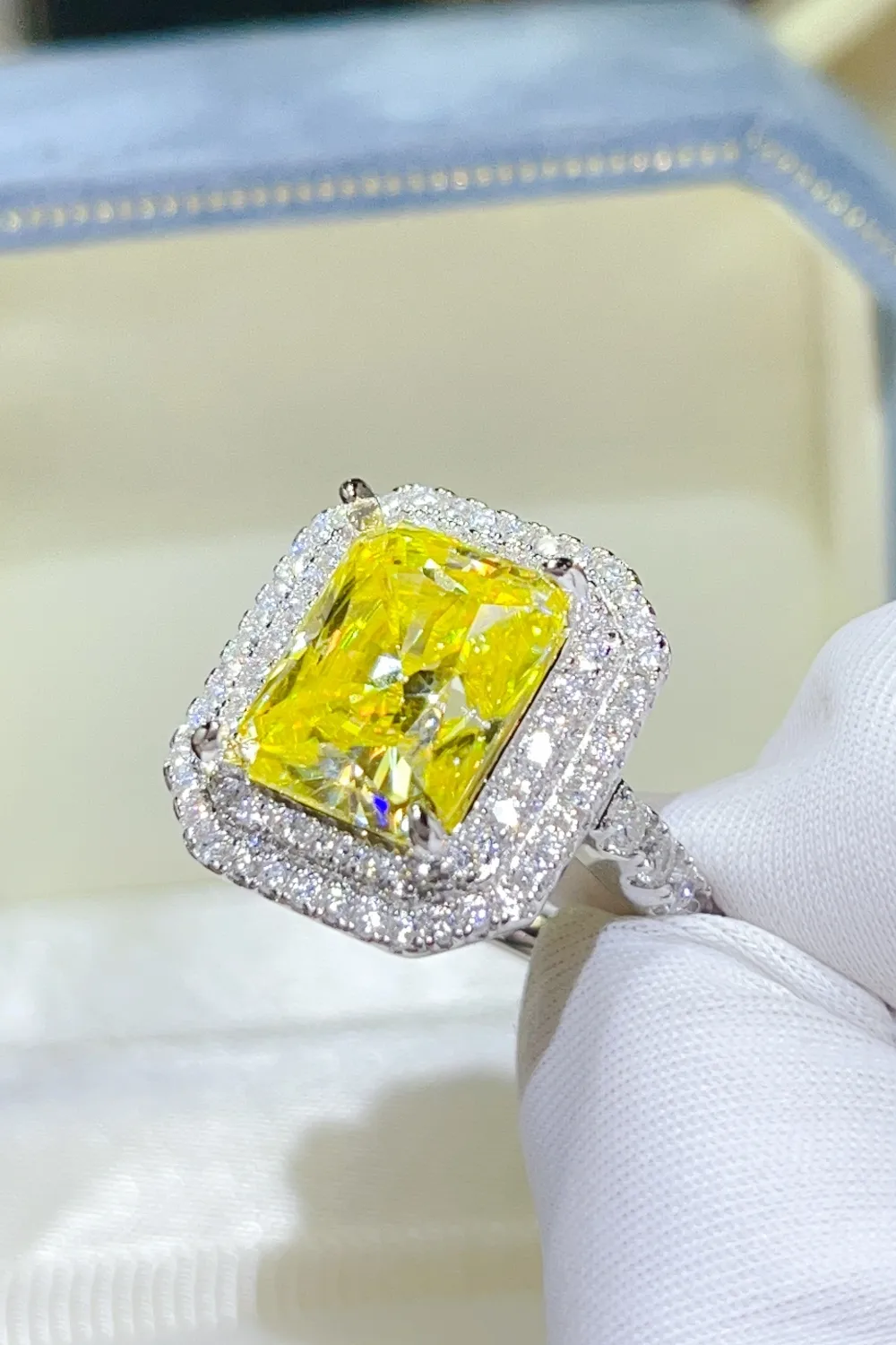 2 Carat Moissanite 925 Sterling Silver Ring, image 3