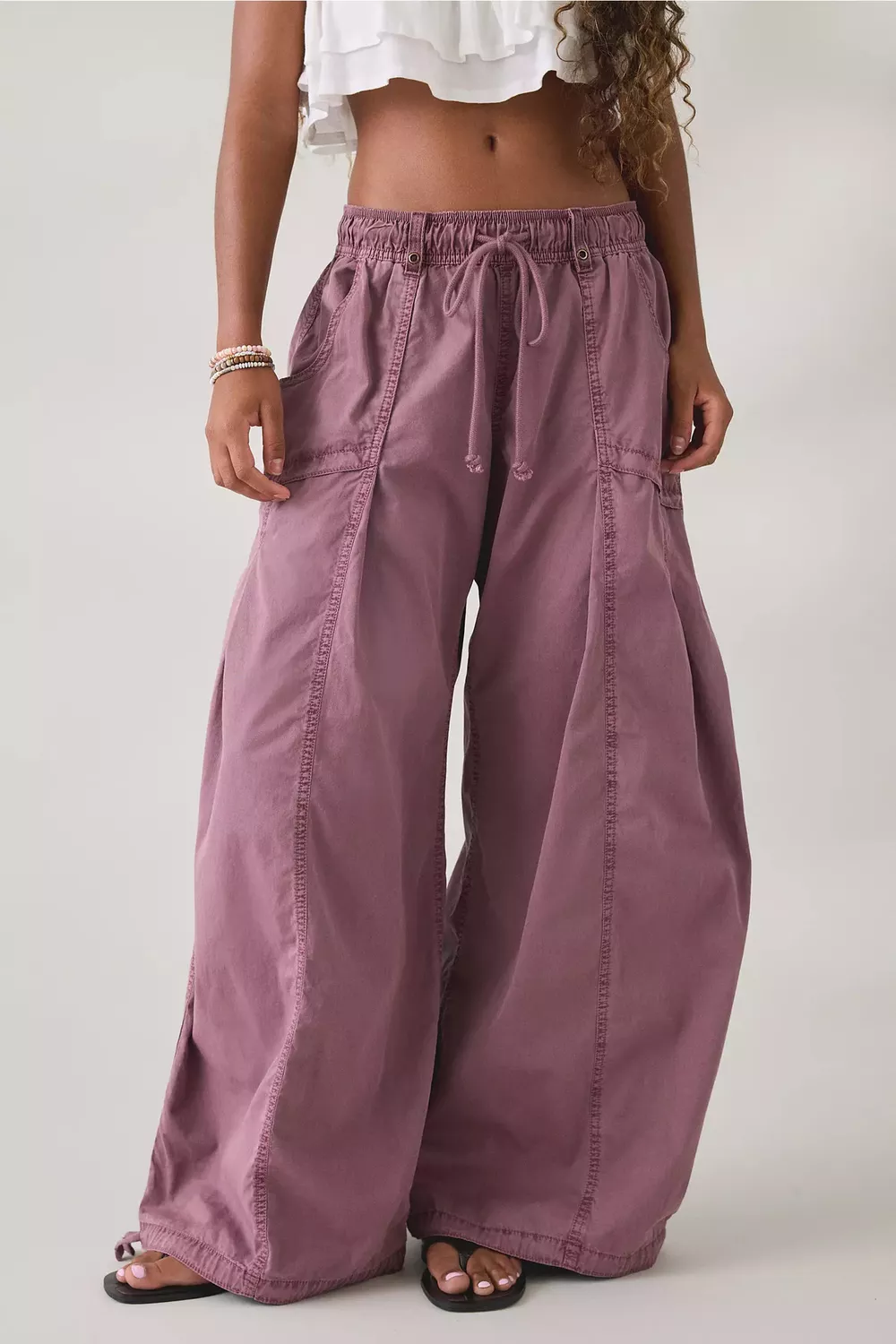 High-Waisted Cargo Wide-Leg Pants, image 15