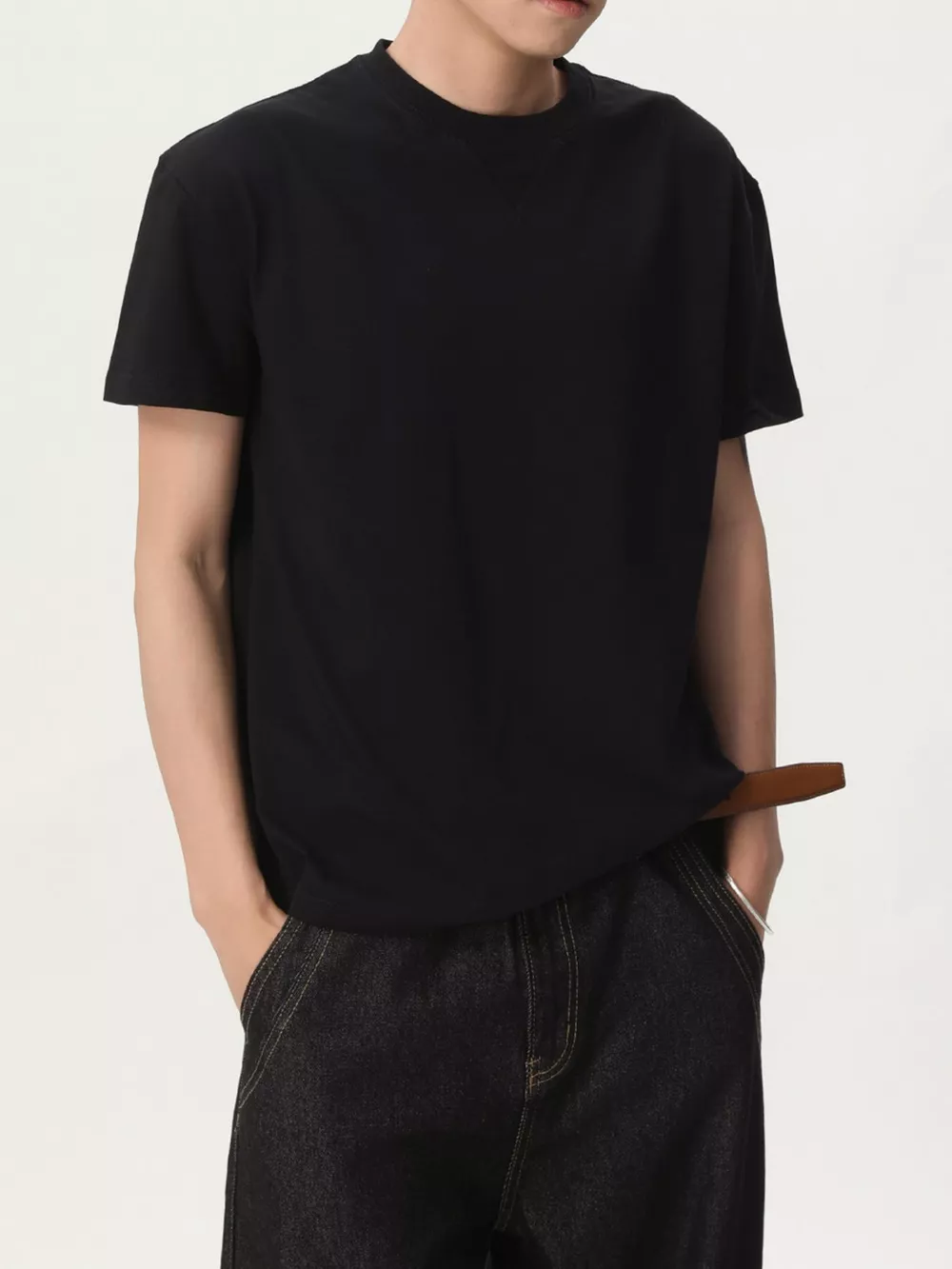 Men's Round Neck Short Sleeve Tee, image 6