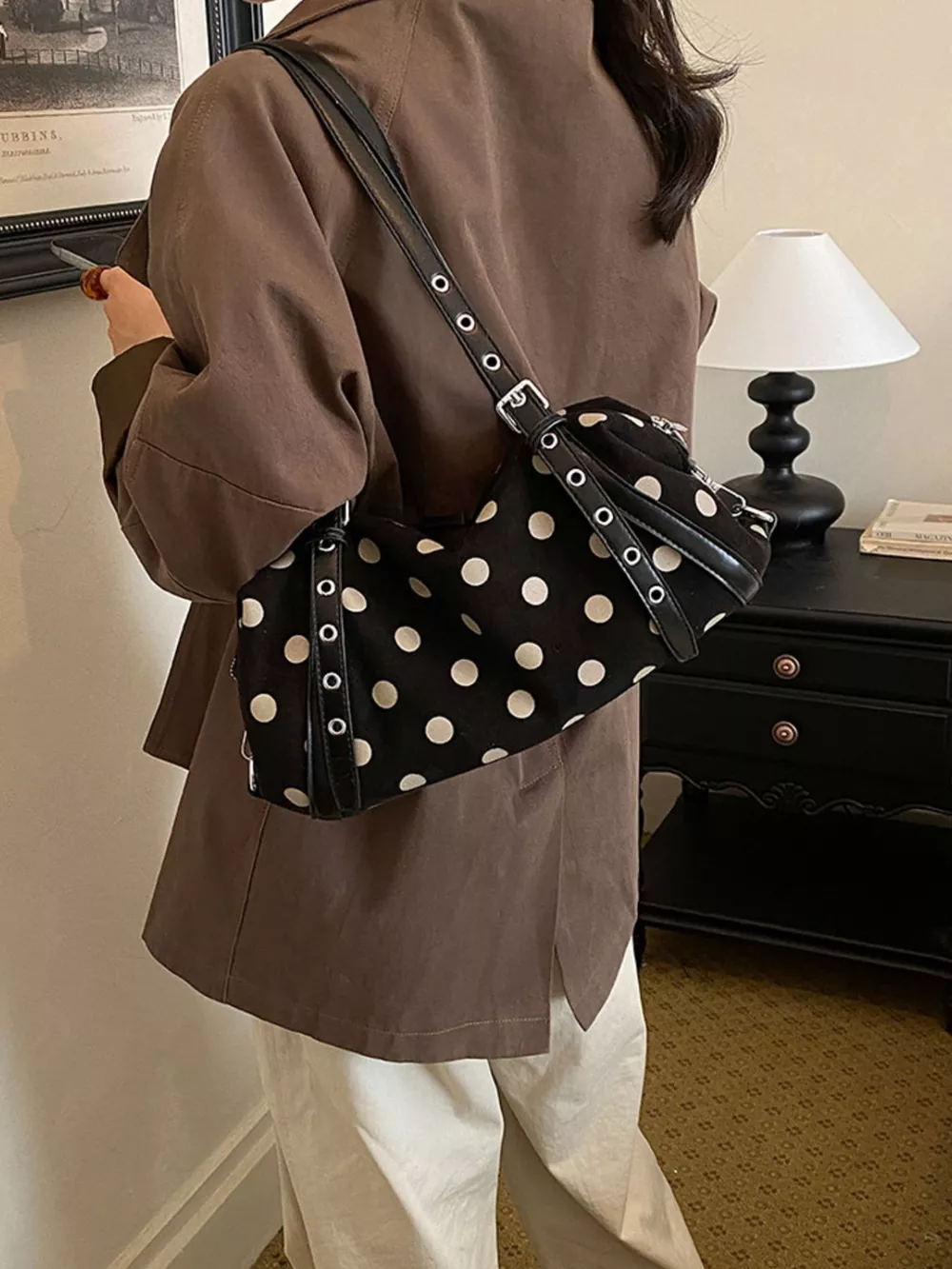 Polka Dot Shoulder Bag, image 5