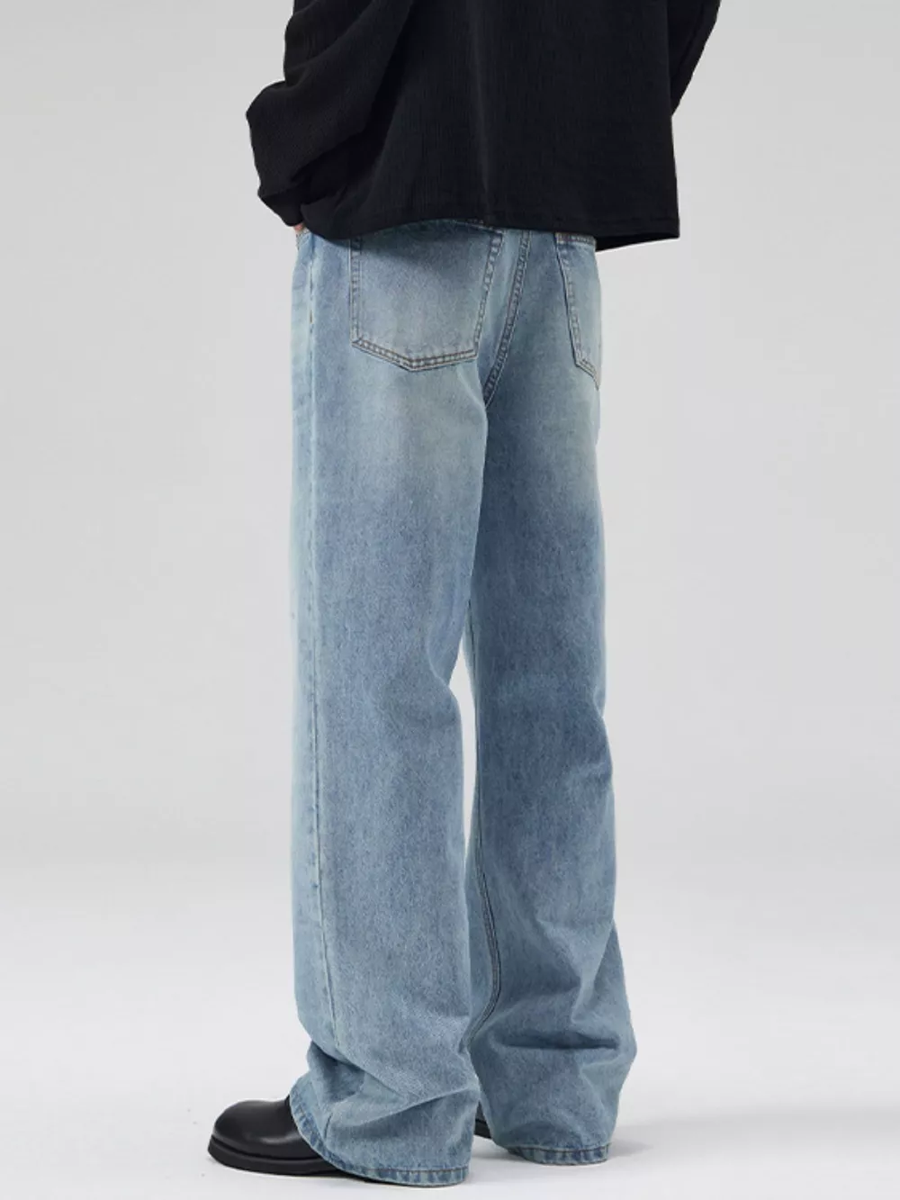Men's Full Size Wide Leg Jeans Plus Size, image 5