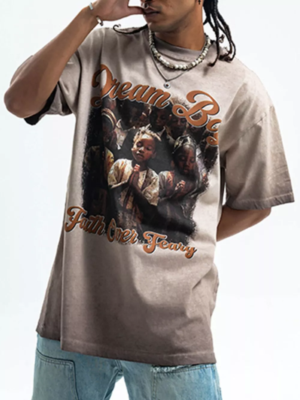 Men's Graphic Round Neck Short Sleeve T-Shirt, image 2
