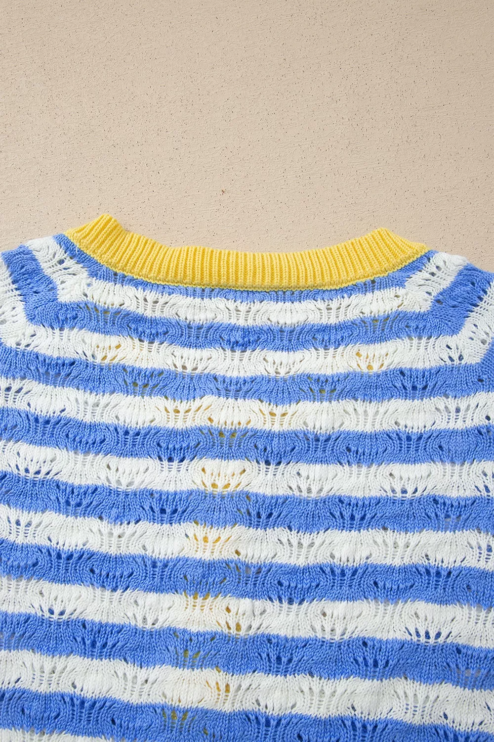 Striped Knit Button Up Cardigan, image 10