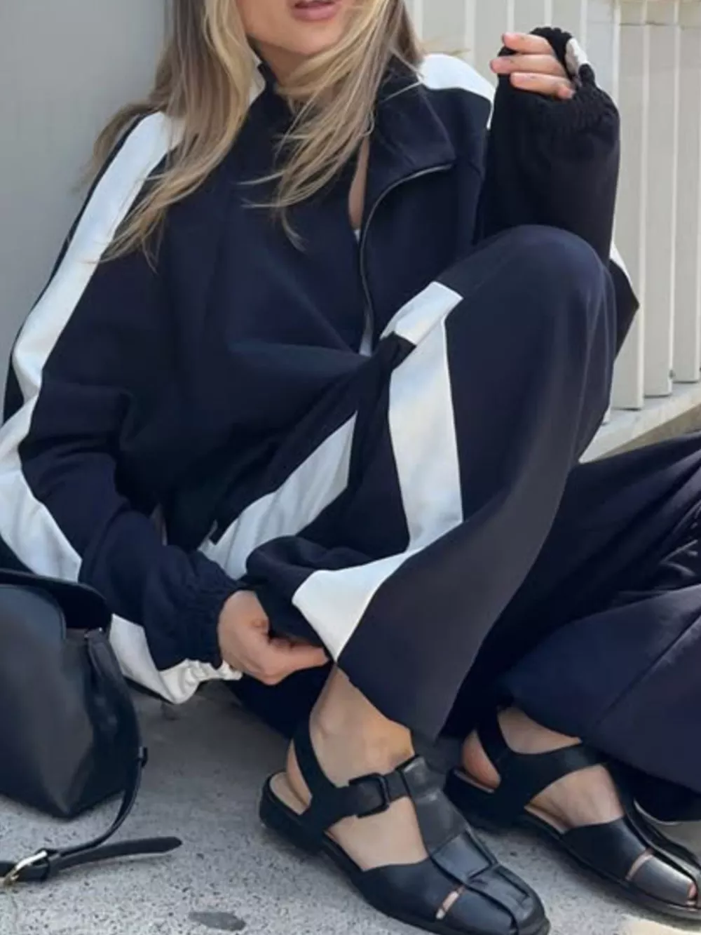 Zip Up Long Sleeve Outerwear and Pants Set, image 21