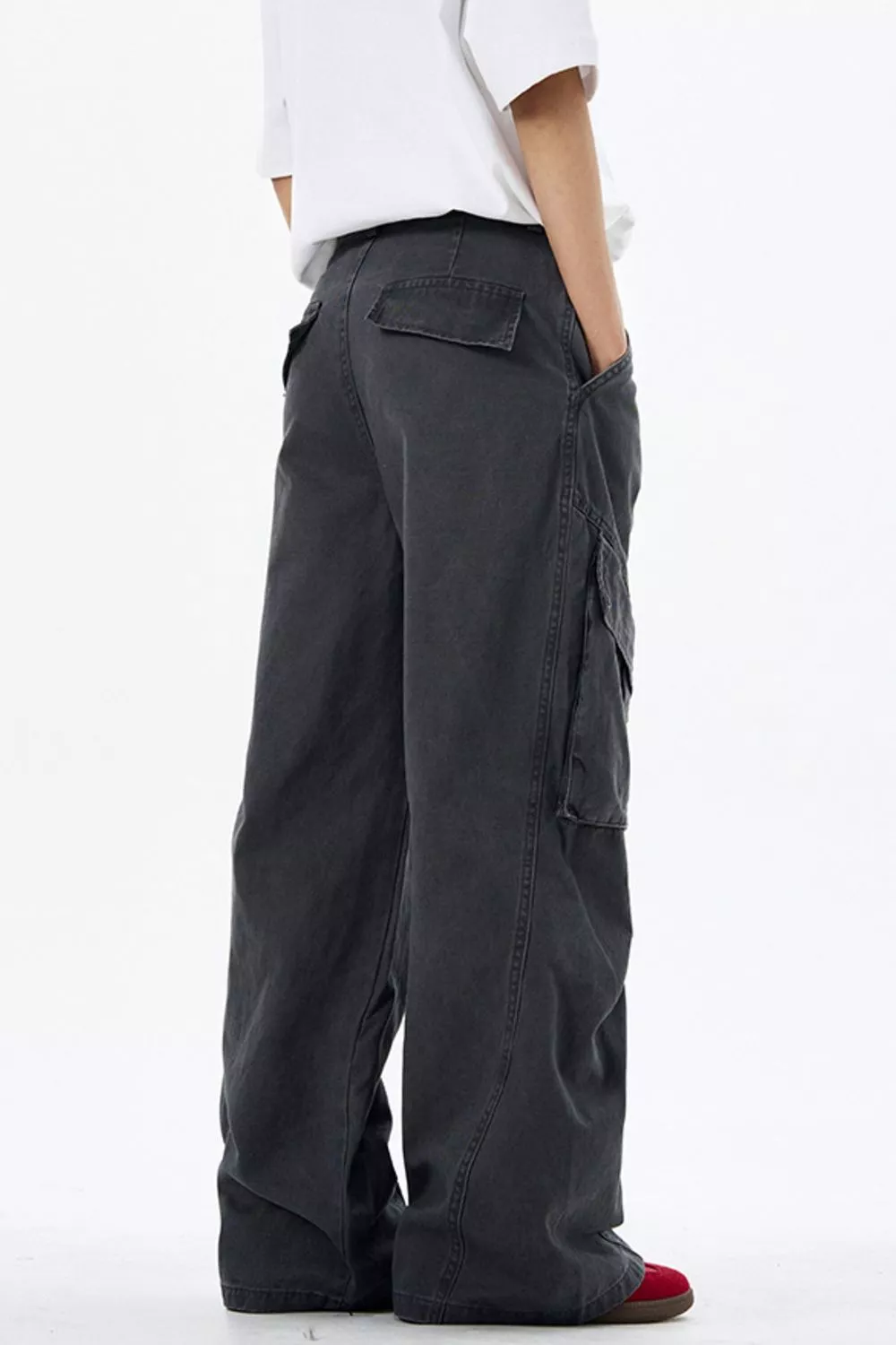 Men's Loose Fit Multi-Pocket Cargo Pants, image 7