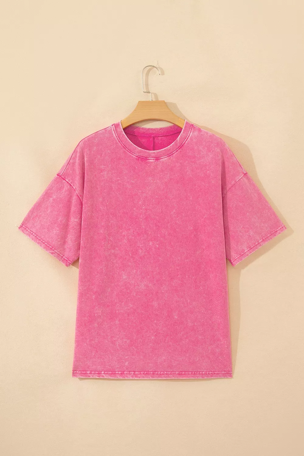 Solid Color Cotton Mineral Washed Oversize Tee, image 7
