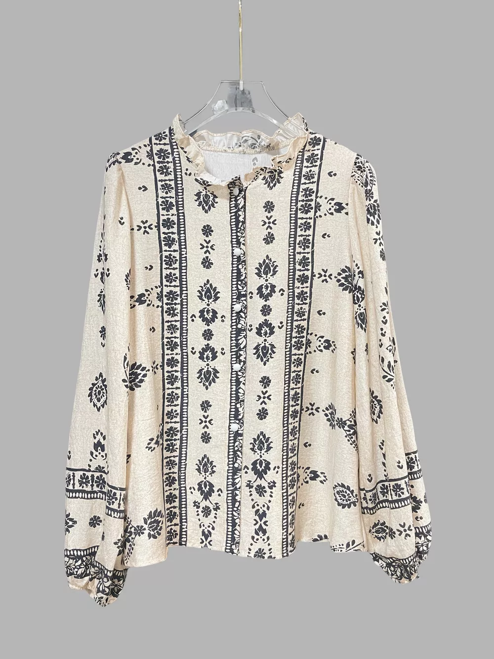 Vintage Print Long Sleeve Shirt, image 3