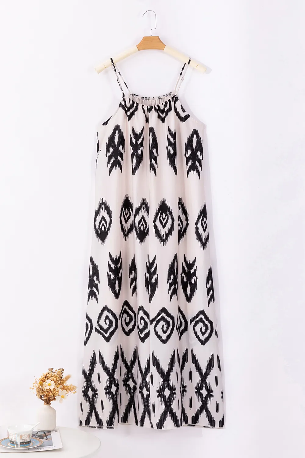 Full Size Printed Spaghetti Strap Cami Dress, image 3