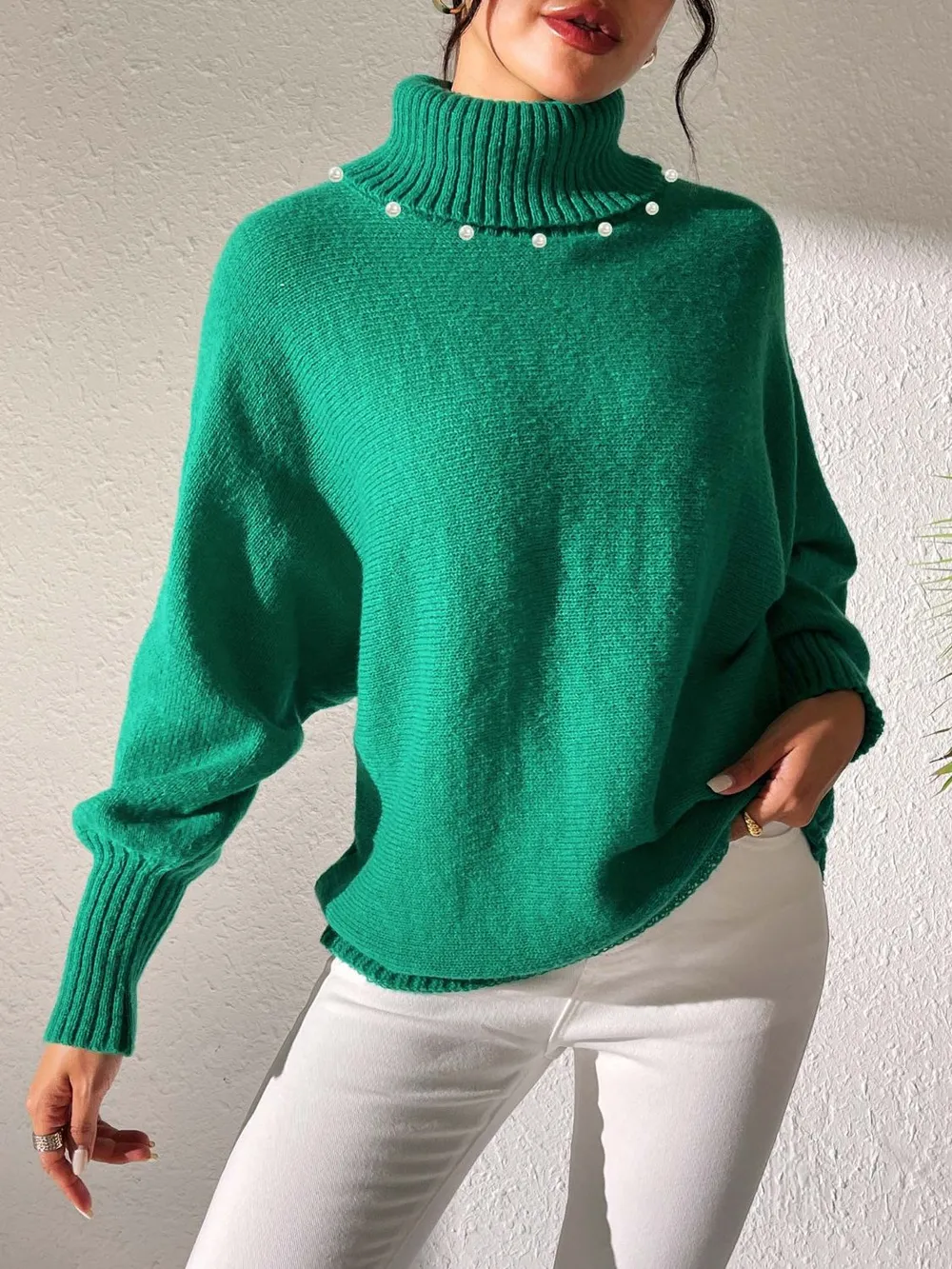 Turtleneck Long Sleeve Sweater, image 16