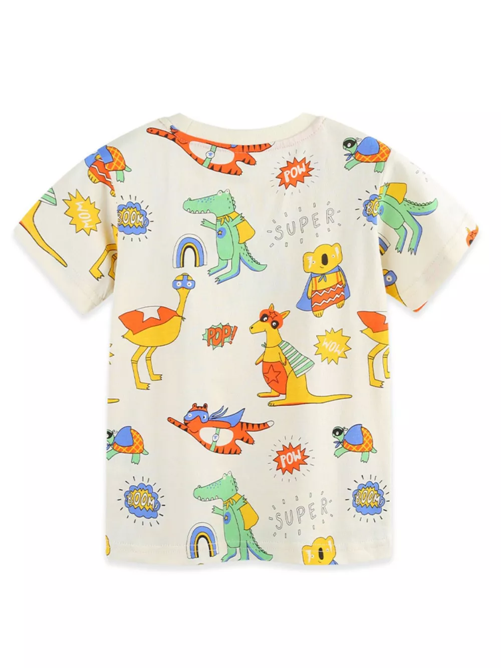 Children's Animal Print Crew Neck T-Shirt, image 6