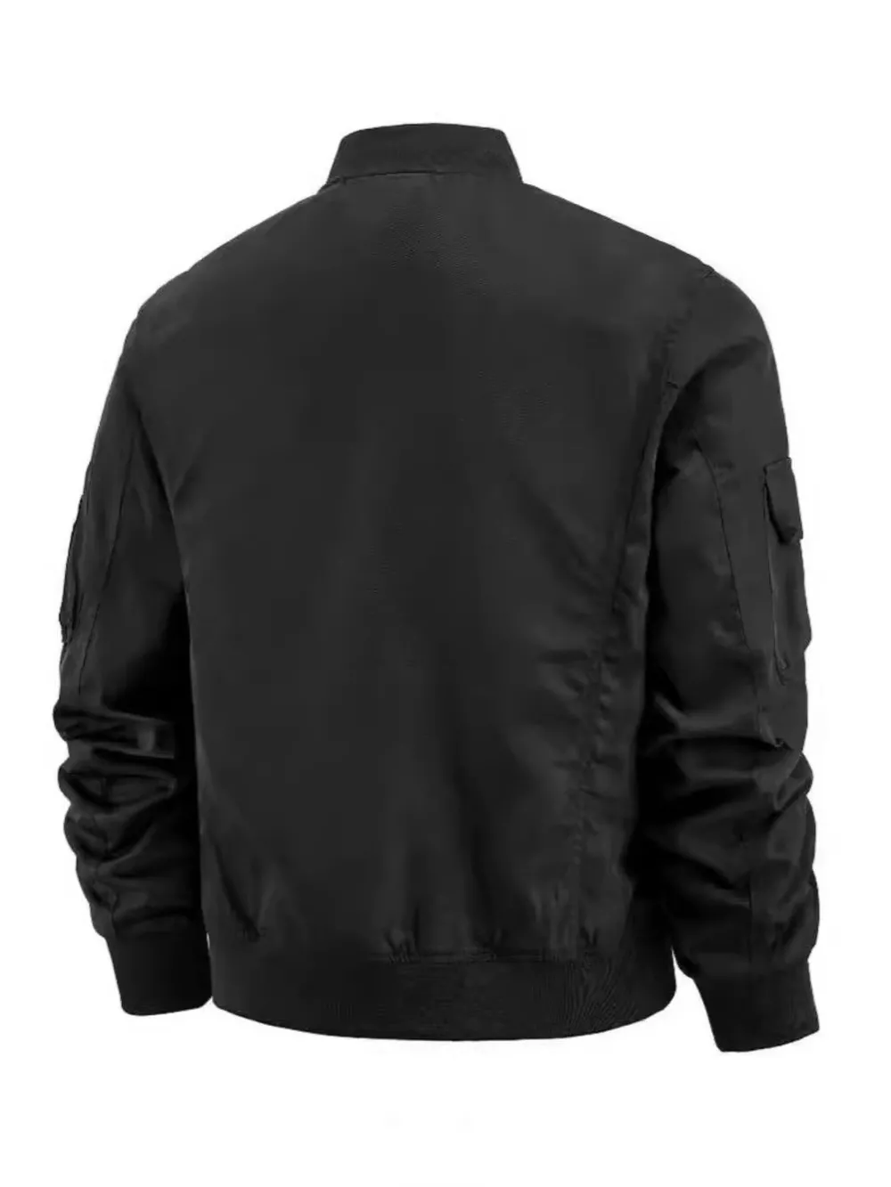 Men's Plus Size Multi-Pocket Tactical Bomber Jacket, image 2