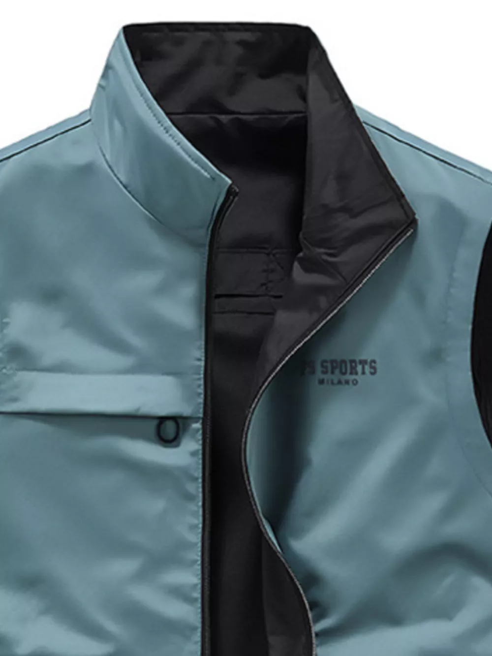 Men's Plus Size Zip Up Lightweight Vest, image 5