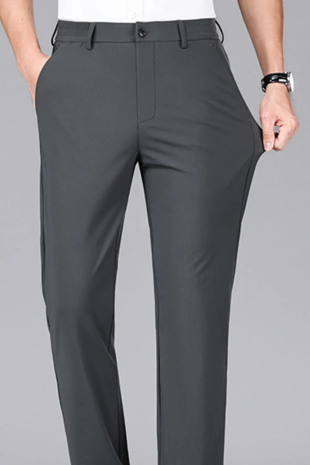 Men's Straight Leg Pants with Pockets, image 3