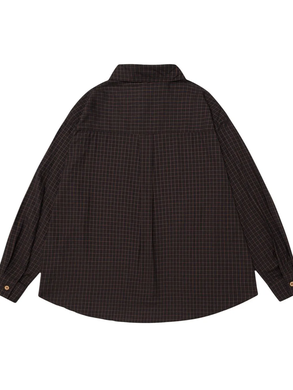 Men's Classic Plaid Button-Down Oversized Shirt, image 2