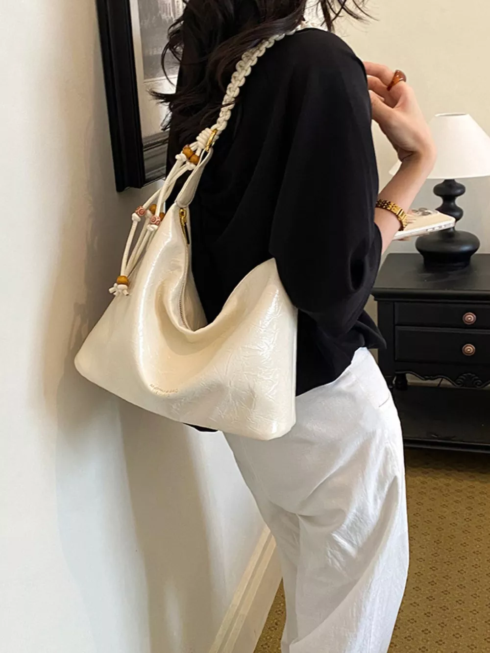 Braided Strap Shoulder Bag, image 7