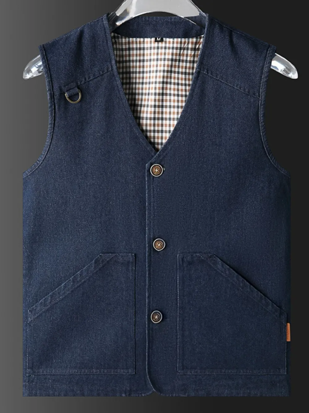 Men's Plus Size Button Up Vest, image 6