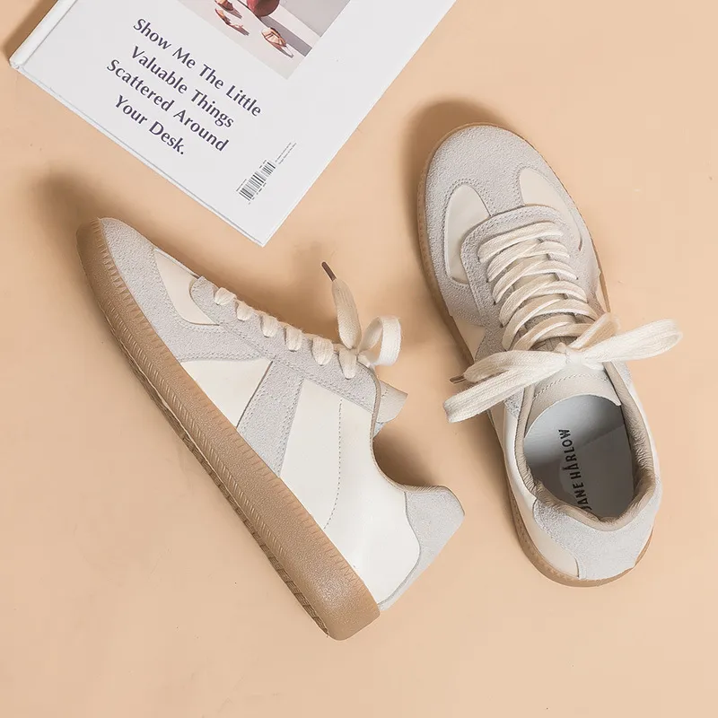 Lace Up Round Toe Sneakers, image 2