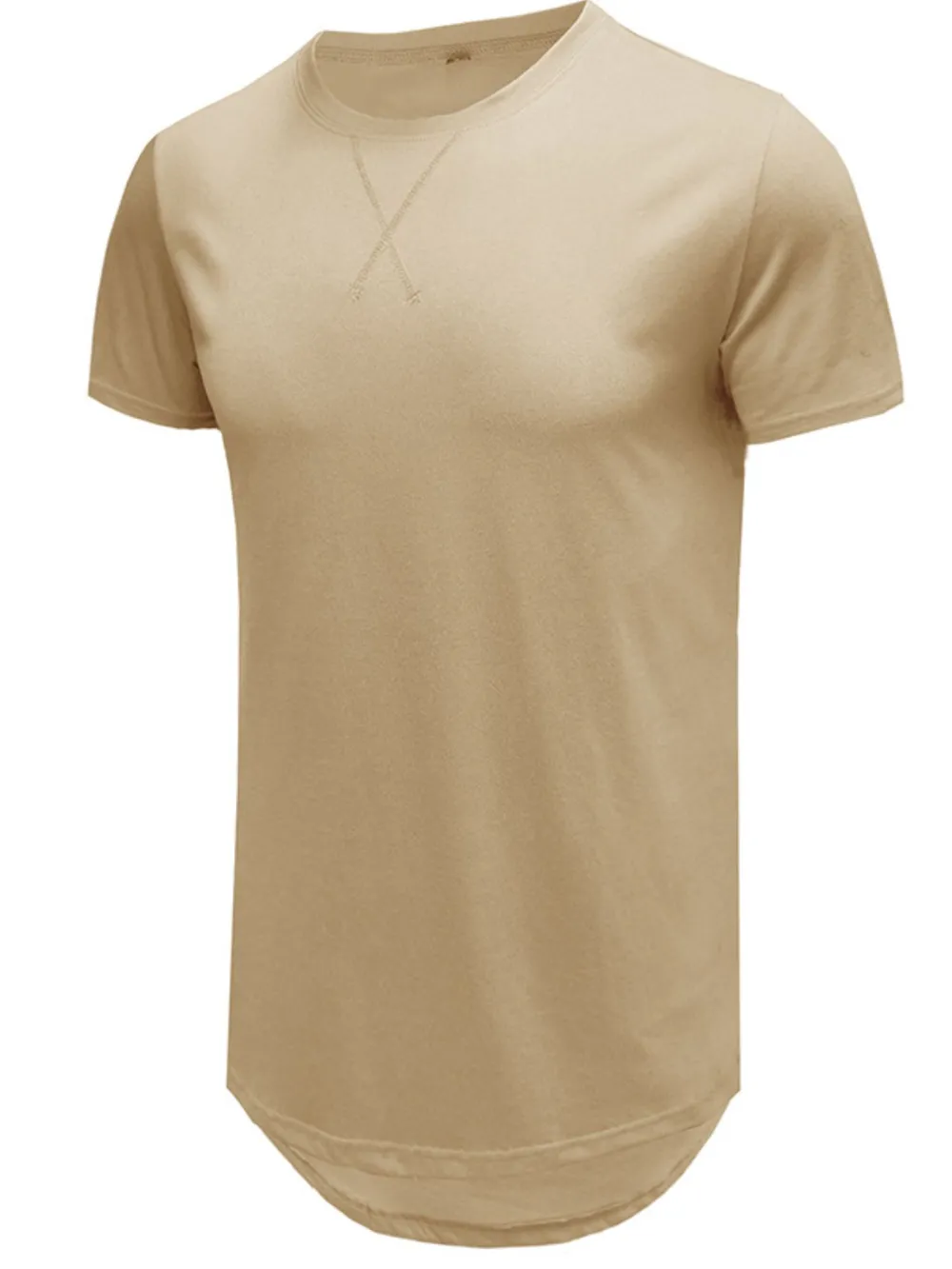 Men's Basic Curved Hem T-Shirt, image 7