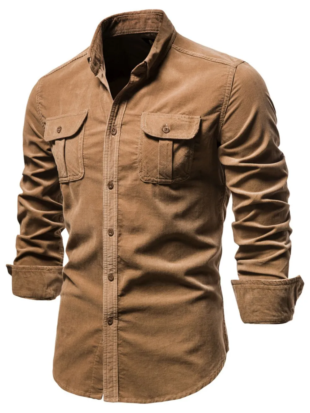 Men's Full Size Button Down Collared Neck Shirt Plus Size, image 8