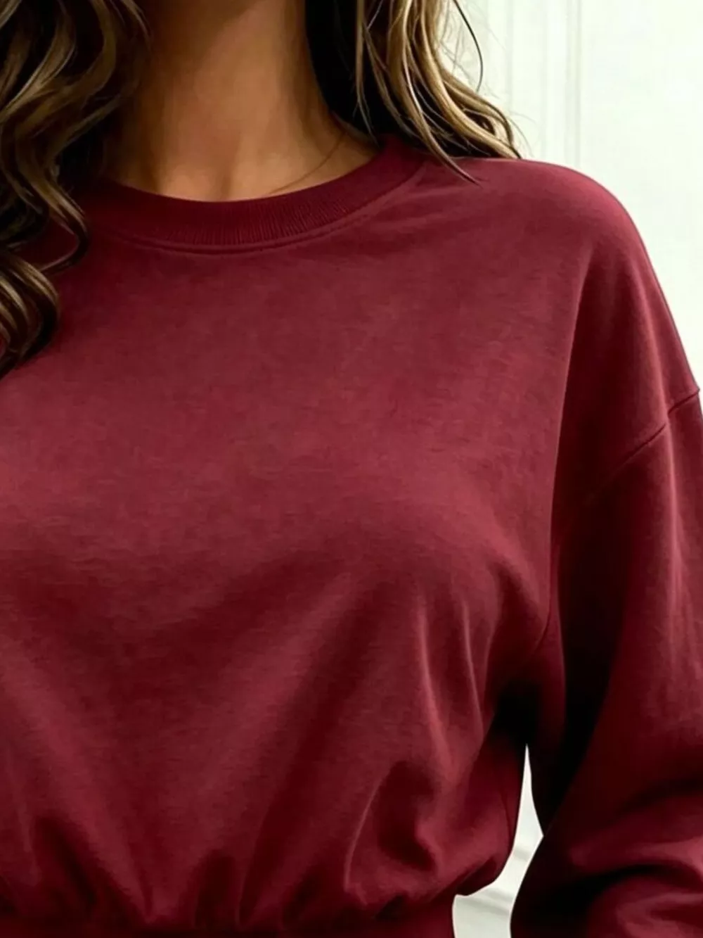 Long Sleeve Crop Sweatshirt, image 7